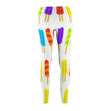 Popsicle Print Casual Leggings - White