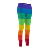 Rainbow Print Casual Leggings - Black