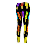 Popsicle Print Casual Leggings - Black