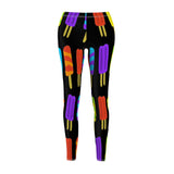 Popsicle Print Casual Leggings - Black