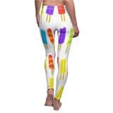 Popsicle Print Casual Leggings - White