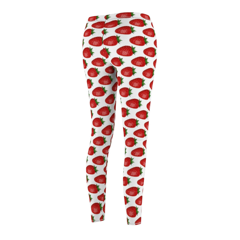 Strawberry Print Casual Leggings