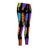 Popsicle Print Casual Leggings - Black