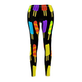 Popsicle Print Casual Leggings - Black