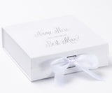 Personalized Will You Be My Best Man Box? Proposal Box White w/ Bow white - No Border-Sensual Baskets | Romance Baskets With Benefits