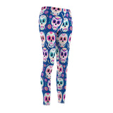 Day of the Dead Casual Leggings - Blue