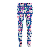 Day of the Dead Casual Leggings - Blue